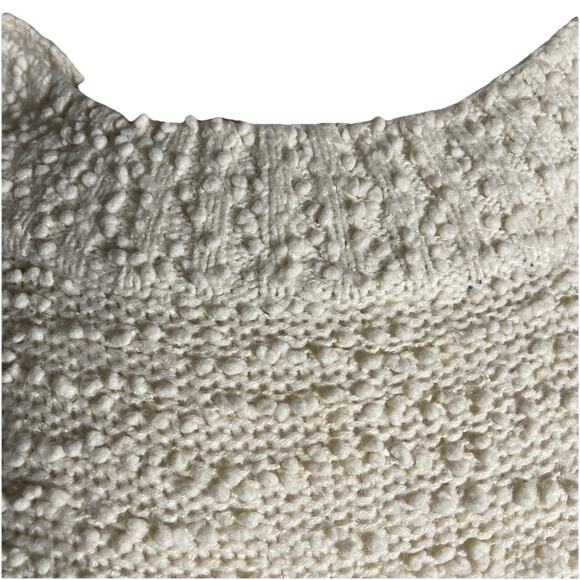 Billabong Sweater/Pullover Women-Sz S/P-Nylon Bl-Beige/Popcorn-L Sleeve-Rnd Neck - Picture 2 of 5